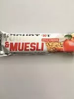 Mängden socker i Yogurt & Muesli Bar 30 g Pomme-cannelle