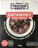Mängden socker i Oat&whey with fruits