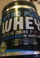 Mängden socker i Nitro pure whey