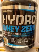 Mängden socker i Proteinas Hydro Whey Zero