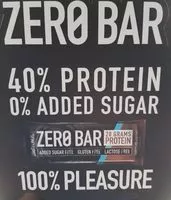 Mängden socker i Zero Bar chocolate Coconut