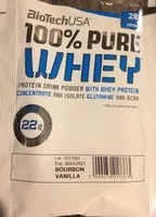 Mängden socker i 100% pure Whey