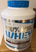 Mängden socker i 100% pure whey hazelnut flavoured