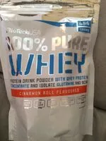 Mängden socker i 100% pure whey cinnamon roll