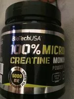 Mängden socker i Créatine monohydrate