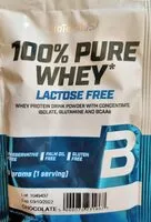 Mängden socker i 100% Pure Whey de Biotech Use (lactose free)