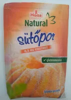 Mängden socker i Natural sütőpor