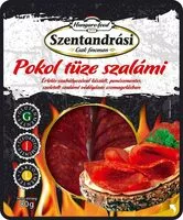 Mängden socker i Szentandrási  Pokol tüze szalámi