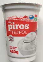 Mängden socker i Piros tejföl 20%
