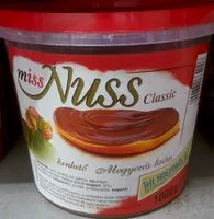 Socker och näringsämnen i Miss nuss