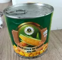 Mängden socker i Mais doux en grain