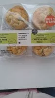 Mängden socker i Cheese and Herb Muffins