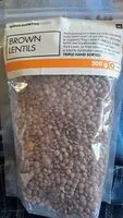 Mängden socker i Brown Lentils