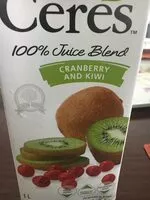 Mängden socker i Ceres Cranberry And Kiwi 100% Fruit Juice