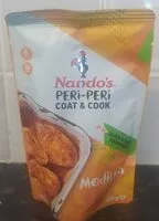 Mängden socker i Nando's Coat 'N Cook For Peri-peri Chicken Medium 120G