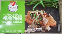 Mängden socker i Meat Free 4 Golden Crumbed Schnitzels