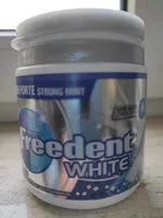 Mängden socker i Freedent white menthe fortr