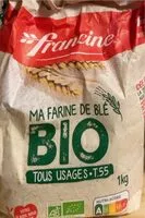 Mängden socker i Ma farine de blé bio - Tous usages T.55
