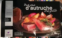 Mängden socker i Pavé steak d'autruche pré-grillé
