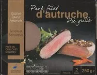 Mängden socker i Pavé filet d'autruche pré-grillé