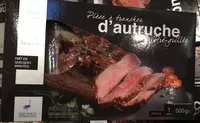 Mängden socker i Pièce à trancher d'autruche pré-grillée