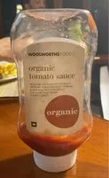 Mängden socker i Organic tomato sauce