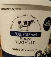 Mängden socker i Full cream plain yogurt