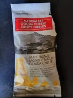 Mängden socker i Medium fat Gouda cheese crispy nibbles