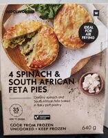 Mängden socker i Spinach and SA Feta Pies