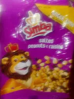 Mängden socker i salted peanuts&raisins