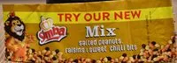Mängden socker i Mix Salted Peanuts, Raisins & Sweet Chilli Bits
