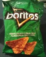 Mängden socker i Doritos Sour cream and mild chili