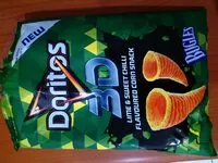 Mängden socker i 3D Lime and sweet chilli flavoured corn snack