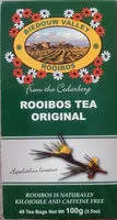 Socker och näringsämnen i Biedouw valley rooibos tea