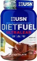 Mängden socker i Diet Fuel Ultralean Chocolate Flavoured Meal Replacement Shake