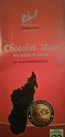 Mängden socker i Chocolat noir aux éclats de cacao