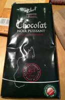 Mängden socker i Chocolat noir puissant