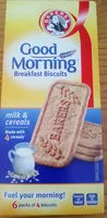 Mängden socker i Good Morning Milk & Cereals breakfast biscuits