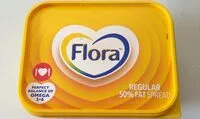 Mängden socker i Flora Regular 50% Fat Spread