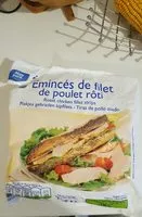 Mängden socker i Émincé de filet de poulet rôti