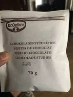 Mängden socker i Schokoladenstückchen