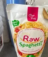 Mängden socker i Raw spaghetti