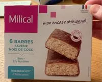 Mängden socker i 6 barres saveur noix coco