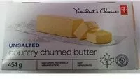 Mängden socker i Country Churned Butter, Unsalted
