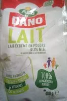 Mängden socker i Dano lait écrémé