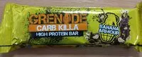 Mängden socker i Carb Killa Protein Bar - Banana Armour