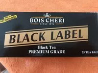 Mängden socker i Bois Cheri Black Label Tea Bags