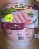 Mängden socker i Jambon de poulet nature