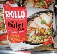 Mängden socker i Nouilles sèches - saveur poulet roti