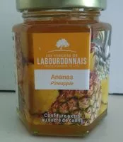 Mängden socker i Confiture ananas extra au sucre de canne